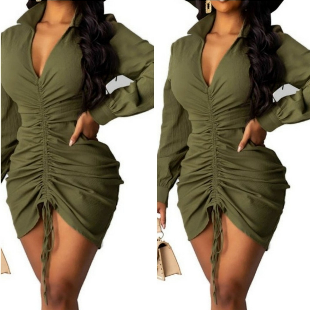 Army Green Party/Birthday Dress
